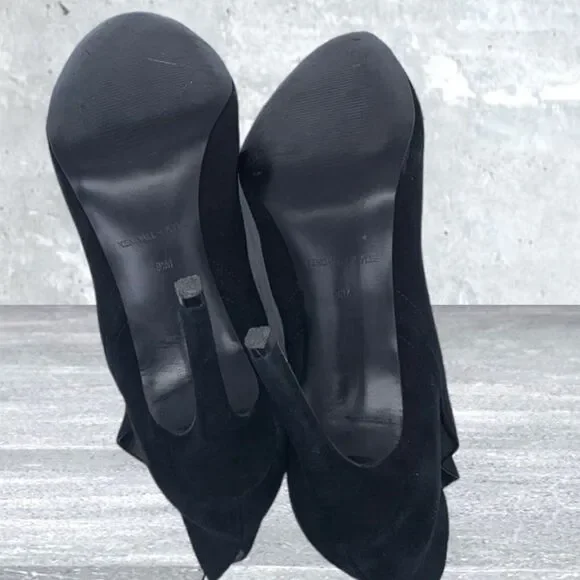 KENDALL+KYLIE Suede Madison Winged Stiletto Heeled Boots Size 8.5 - Picture 10 of 15